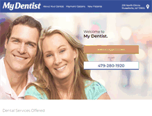 Tablet Screenshot of mydentistrussellville.com